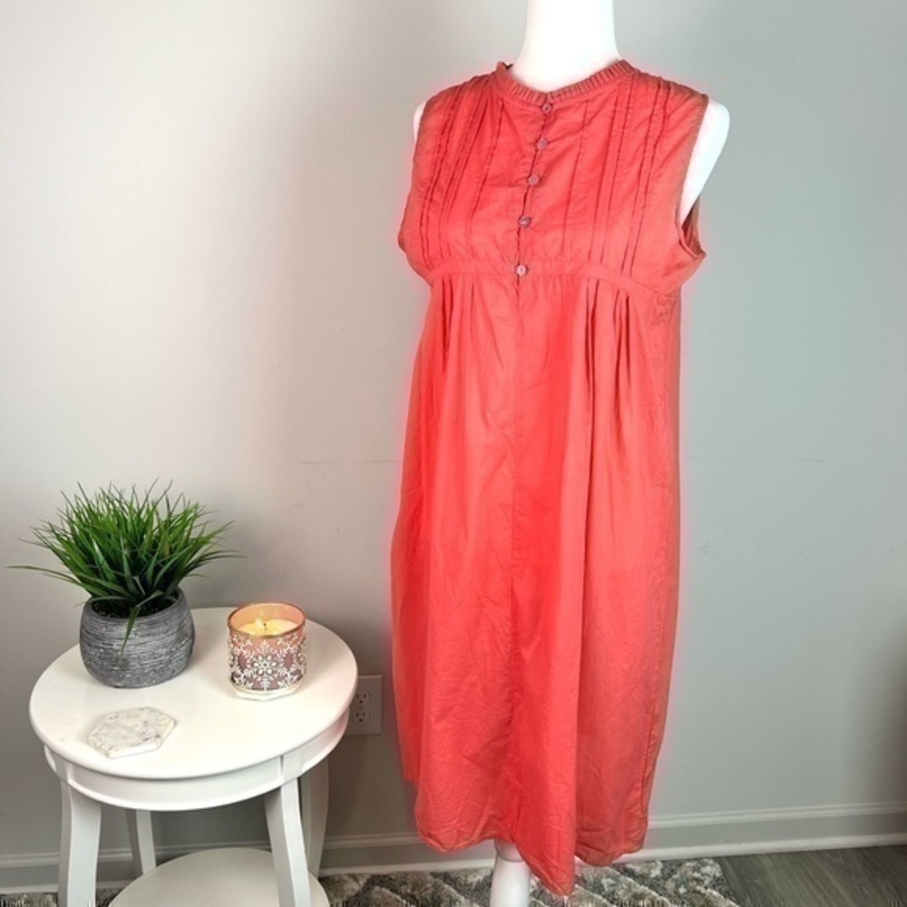 MATTA Womens Crew Neck Sleeveless Knee-Length Tent Dress size small